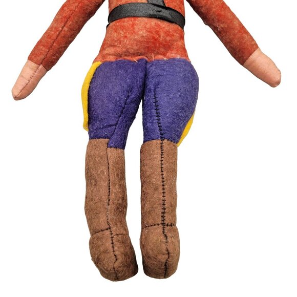 1940s Royal Canadian Mounted Police Doll Hand Painted Face - Picture 5 of 10
